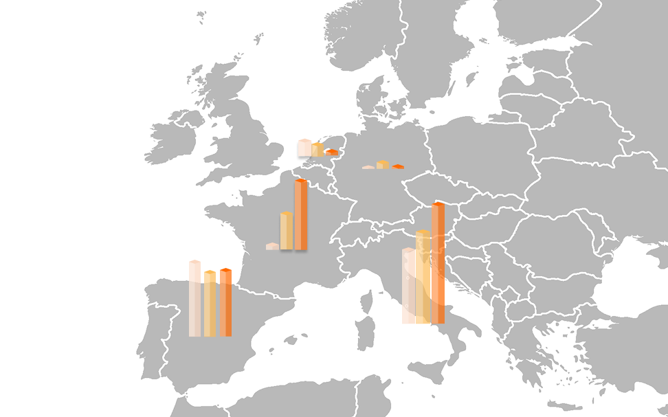 Grafico en mapa